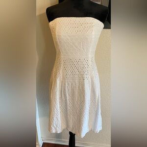 White Strapless Sun Dress